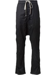 брюки с заниженным шаговым швом Rick Owens DRKSHDW