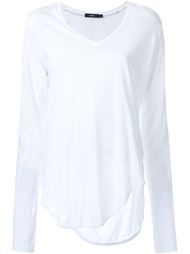 V-neck long sleeve T-shirt Bassike