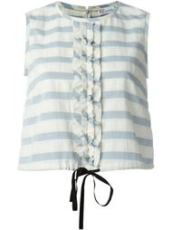 укороченная блузка в полоску  Red Valentino