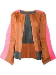 'Blossom' colour block wide sleeve pleated cropped jacket Sofie D'hoore