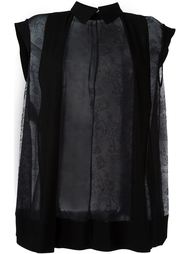 sheer loose fit blouse Rochas
