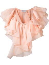 frilled poncho Roberto Capucci