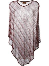 zig zag knit poncho Missoni