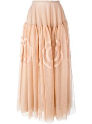 tulle long skirt Rochas