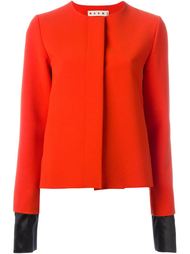 contrasting cuff jacket Marni