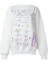 'Shut Up' printed sweatshirt Ashish