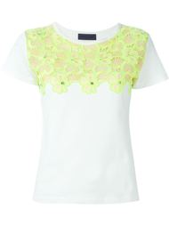 yellow flower motif T-shirt Emanuel Ungaro