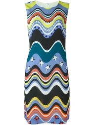 wavy print shift dress M Missoni