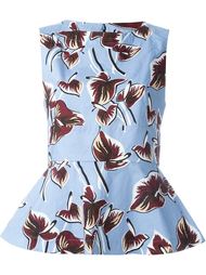 floral print peplum top Marni