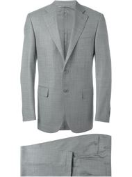 glen check two piece suit Canali