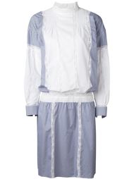 платье-рубашка с панельным дизайном Sacai