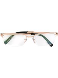 rectangular frame glasses Bulgari