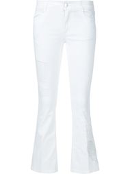 расклешенные джинсы с сетчатой вышивкой Stella McCartney