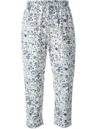 floral print cropped trousers Wunderkind
