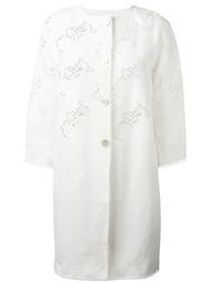 пальто с деталями в стиле кроше Ermanno Scervino