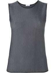 striped fitted tank top Akris