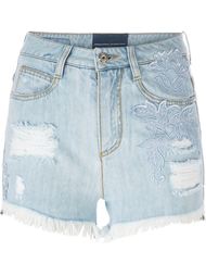 шорты с цветочной аппликацией  Ermanno Scervino