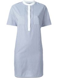 multi stripe shirt dress Vince
