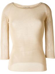 sheer knitted top Ermanno Scervino