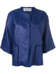 frayed neck coat Gianluca Capannolo