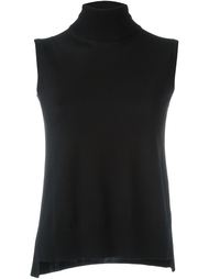 turtleneck sleeveless knitted top Akris