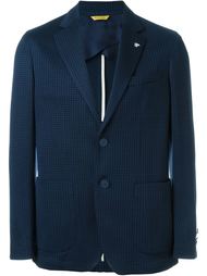 houndstooth pattern blazer Canali