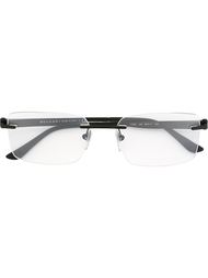 rectangular frame glasses Bulgari