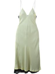 contrast back overlay evening dress Haider Ackermann