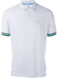 stripe placket polo shirt Sun 68