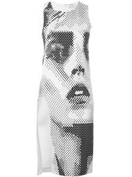 side slit printed fitted dress Anthony Vaccarello