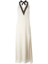 back bow evening dress Brunello Cucinelli