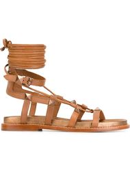 flat gladiator sandals Ash
