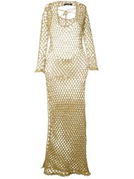 crochet mesh maxi dress Sibling