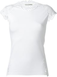 футболка с деталями в стиле кроше Ermanno Scervino