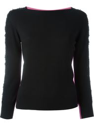 sheer long sleeves blouse Oscar de la Renta