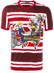 футболка с полосатым принтом Dolce &amp;amp; Gabbana