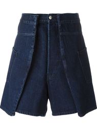 double width denim shorts Christopher Shannon
