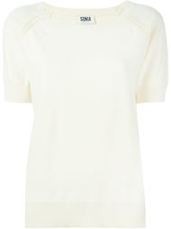 трикотажный пуловер с короткими рукавами Sonia By Sonia Rykiel