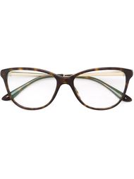 cat eye frame glasses Bulgari