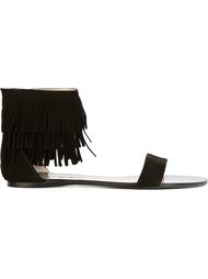 fringed cuff sandals Anna Baiguera