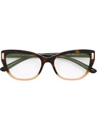 cat eye frame glasses Bulgari