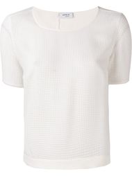 semi sheer woven T-shirt Akris