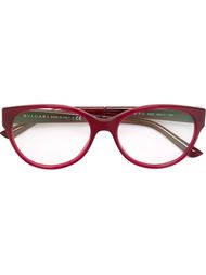 round frame glasses Bulgari