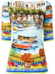 Carretto Siciliano print top Dolce &amp;amp; Gabbana