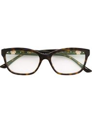 rectangular frame glasses Bulgari