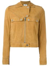 button and zip up biker jacket Courrèges