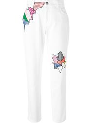patchwork detail jeans Christopher Kane