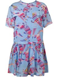 crocodile print dress MSGM