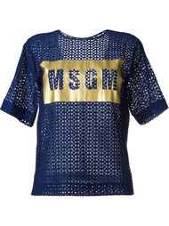 logo print top MSGM
