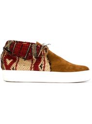 ethnic embroidered panel sneakers Ports 1961